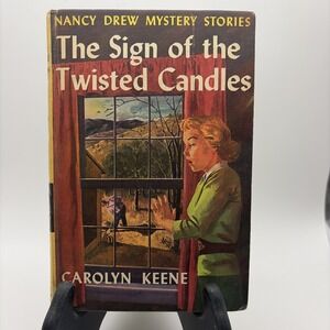 Vtg Nancy Drew Book Mystery Sign of the Twisted Candles 1933 Carolyn Keene